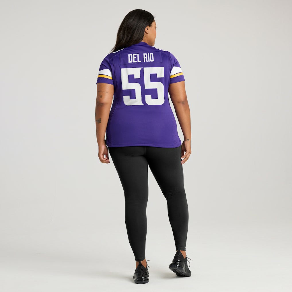 Jack Del Rio  Women's Game Retired Player Jersey - Minnesota Vikings