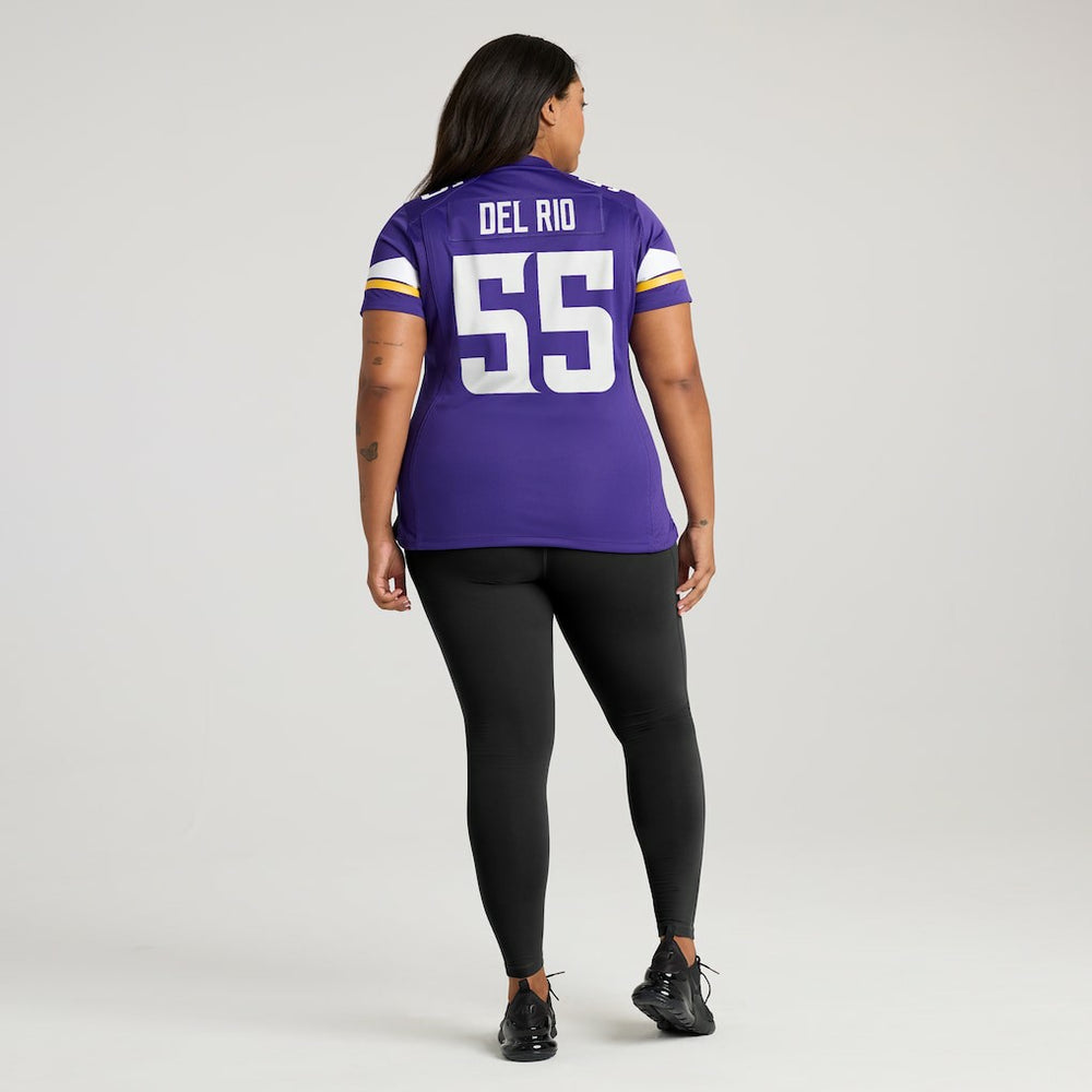 Jack Del Rio  Women's Game Retired Player Jersey - Minnesota Vikings
