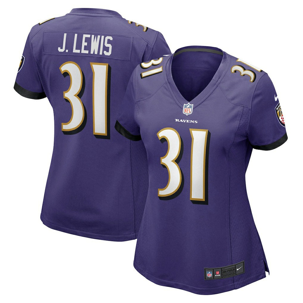 Jamal Lewis  Women's Game Retired Player Jersey - Baltimore Ravens