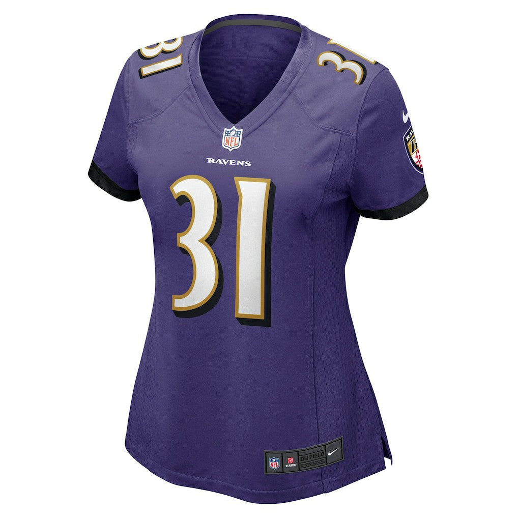 Jamal Lewis  Women's Game Retired Player Jersey - Baltimore Ravens