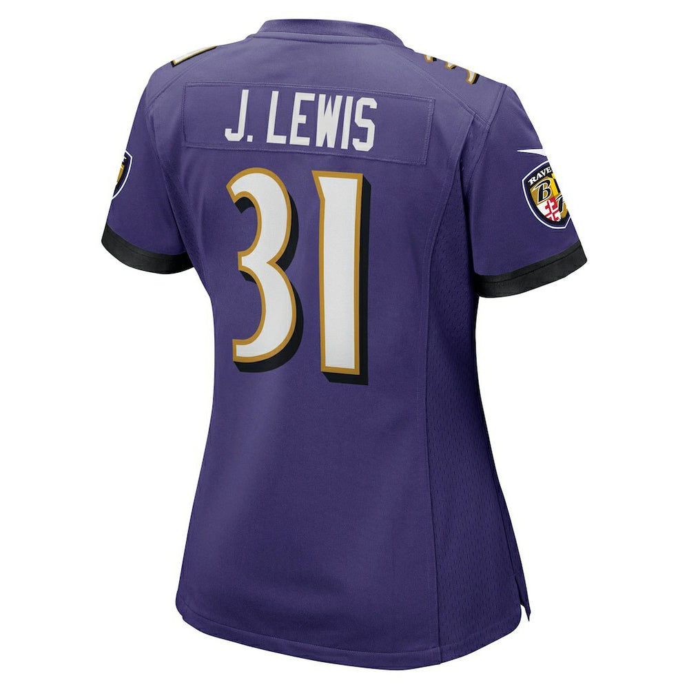 Jamal Lewis  Women's Game Retired Player Jersey - Baltimore Ravens