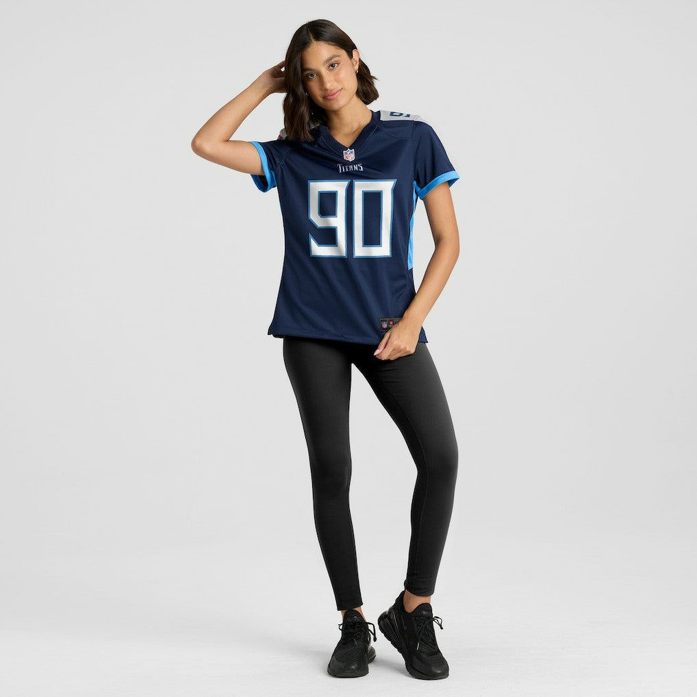 Jevon Kearse  Women's Game Retired Player Jersey - Tennessee Titans