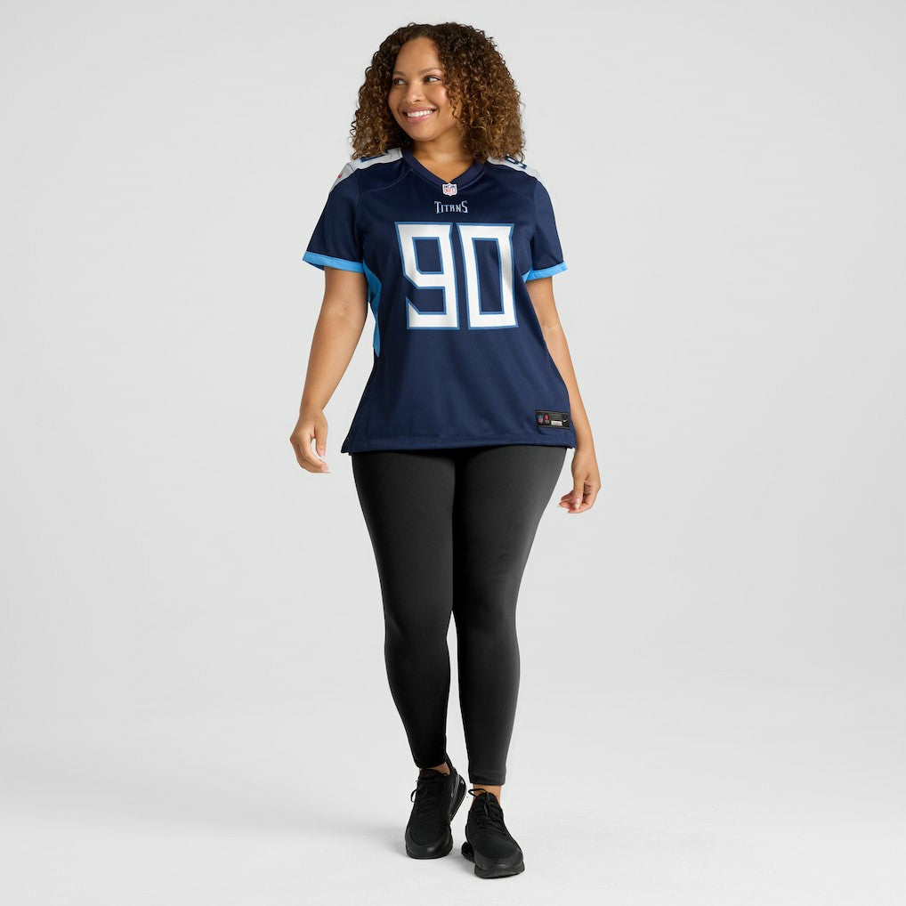 Jevon Kearse  Women's Game Retired Player Jersey - Tennessee Titans