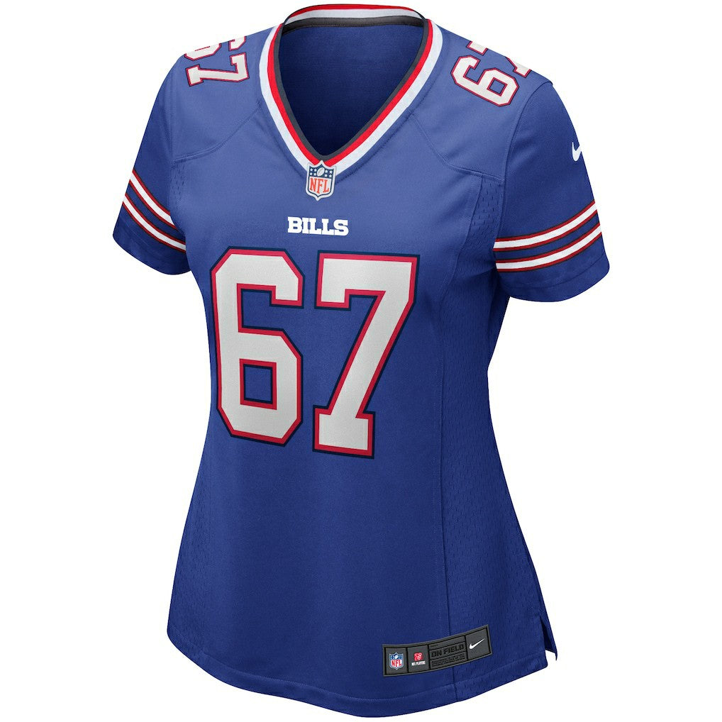 Kent Hull  Women's Game Retired Player Jersey - Buffalo Bills