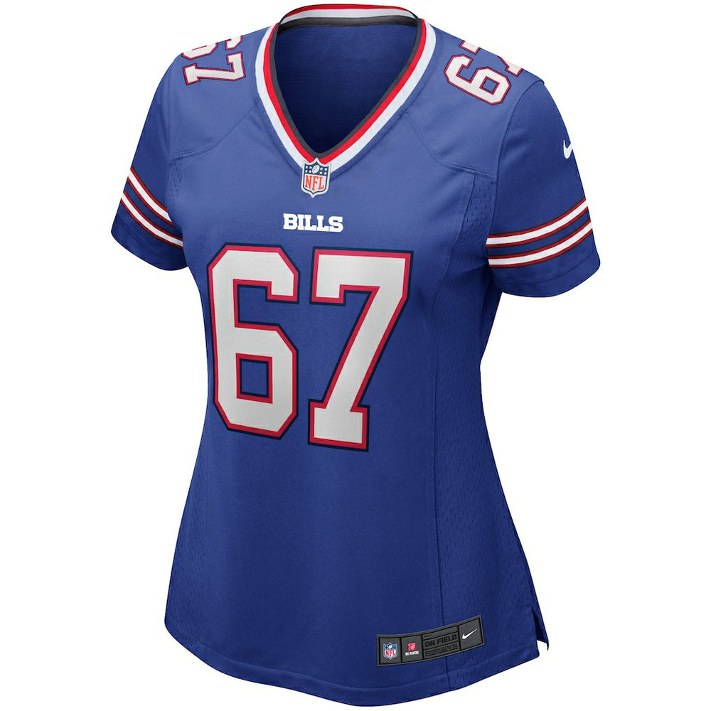 Kent Hull  Women's Game Retired Player Jersey - Buffalo Bills