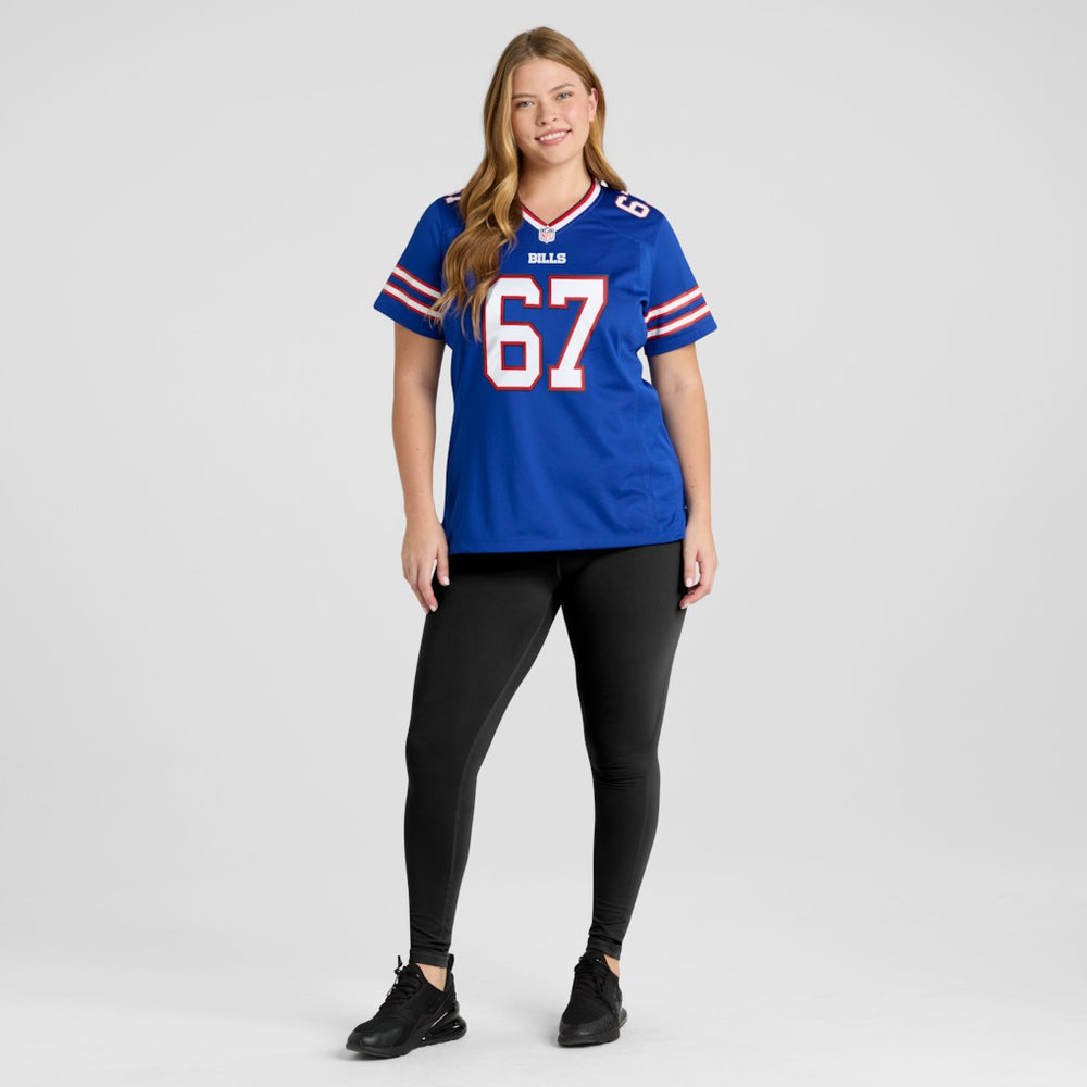 Kent Hull  Women's Game Retired Player Jersey - Buffalo Bills