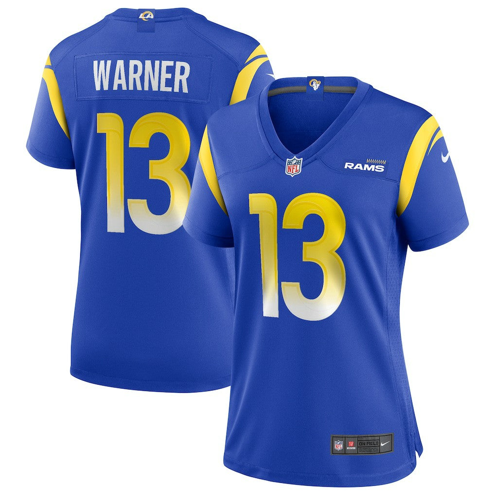 Kurt Warner  Women's Game Retired Player Jersey - Los Angeles Rams