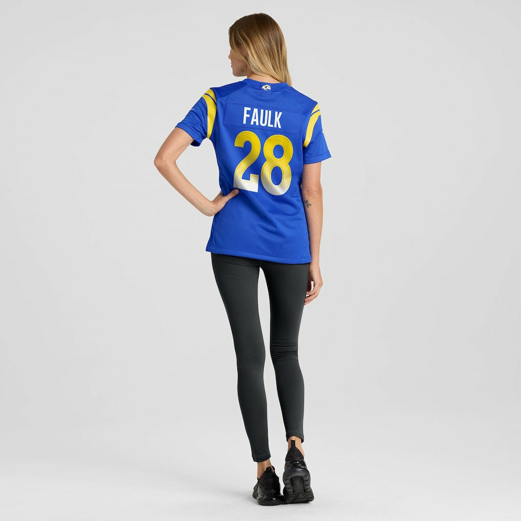 Marshall Faulk  Women's Game Retired Player Jersey - Los Angeles Rams