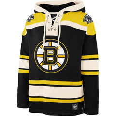 NHL Black Boston Bruins '47 Superior Lacer Hoodie
