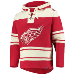 NHL Red Detroit Red Wings '47 Superior Lacer Hoodie