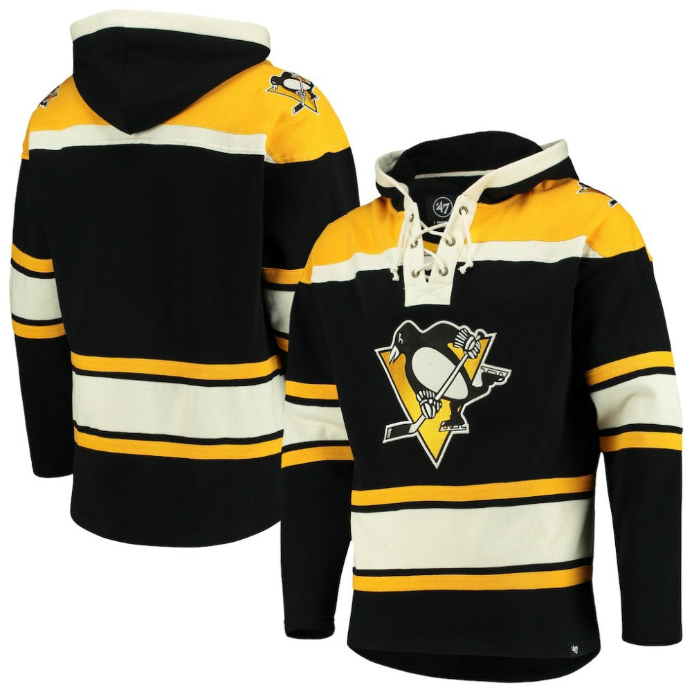 NHL Black Pittsburgh Penguins '47 Superior Lacer Hoodie