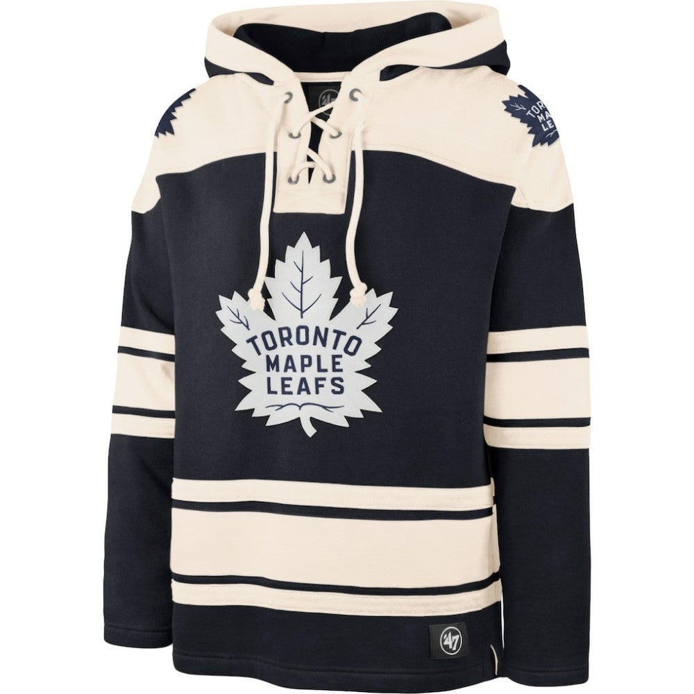 NHL Navy/Cream Toronto Maple Leafs '47 Superior Lacer Pullover Hoodie