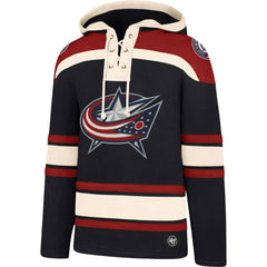NHL Navy Columbus Blue Jackets '47 Superior Lacer Hoodie
