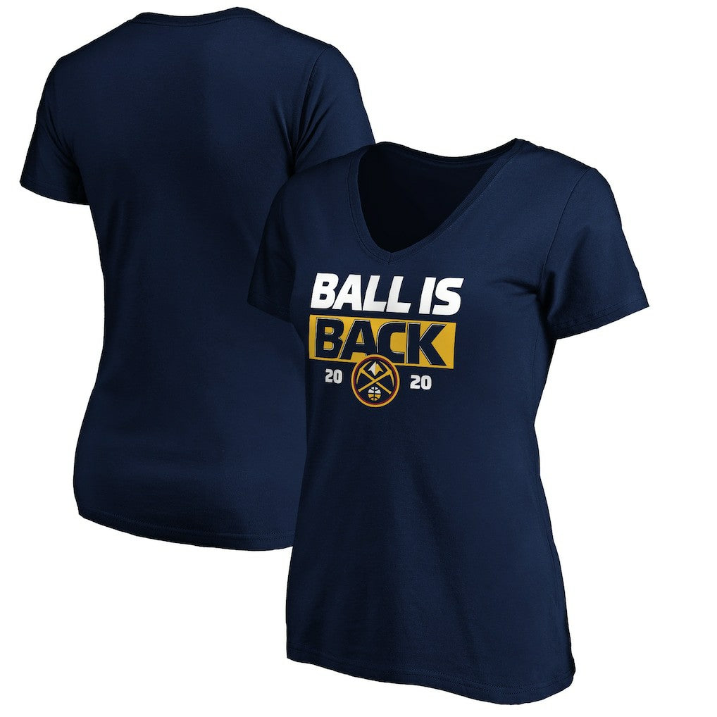 NBA Denver Nuggets Women's Ball Is Back V-Neck T-Shirt sale