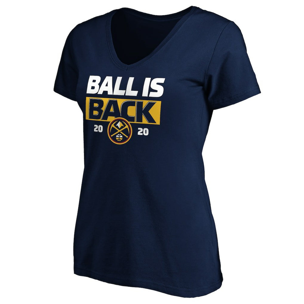 NBA Denver Nuggets Women's Ball Is Back V-Neck T-Shirt sale