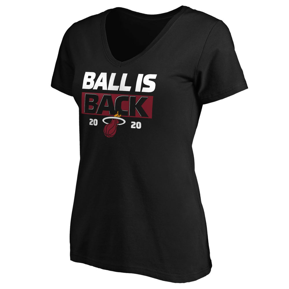 NBA Miami Heat Women's Ball Is Back V-Neck T-Shirt
