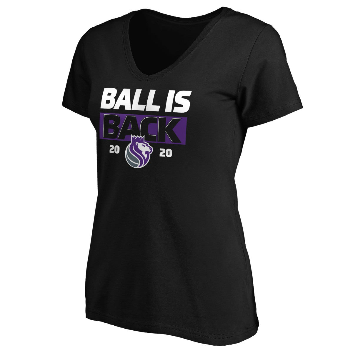 NBA Sacramento Kings Women's Ball Is Back V-Neck T-Shirt