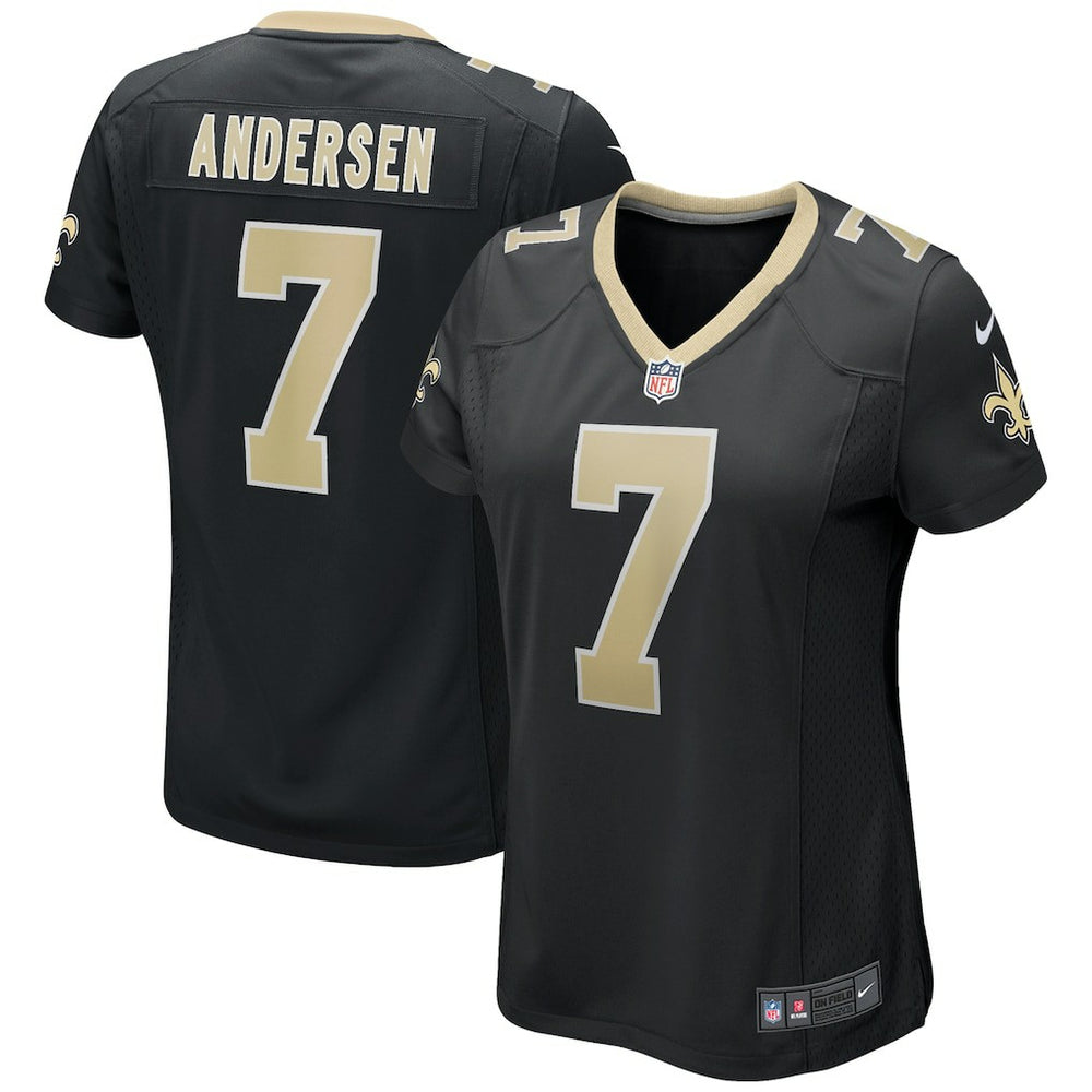 Morten Andersen  Women's Game Retired Player Jersey - New Orleans Saints