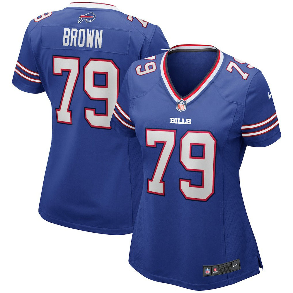 Ruben Brown  Women's Game Retired Player Jersey - Buffalo Bills