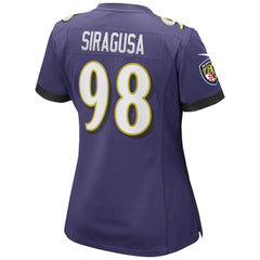 Tony Siragusa  Women's Game Retired Player Jersey - Baltimore Ravens