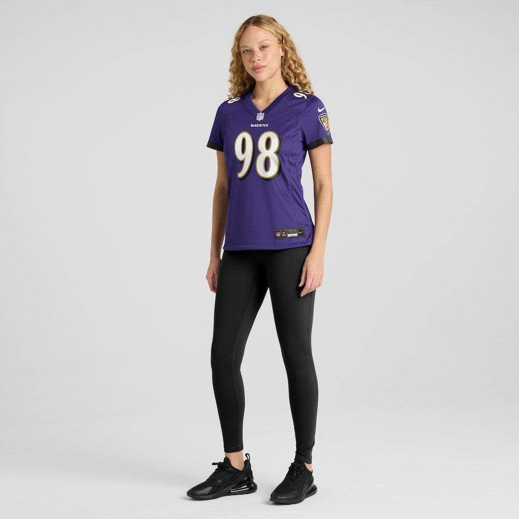 Tony Siragusa  Women's Game Retired Player Jersey - Baltimore Ravens