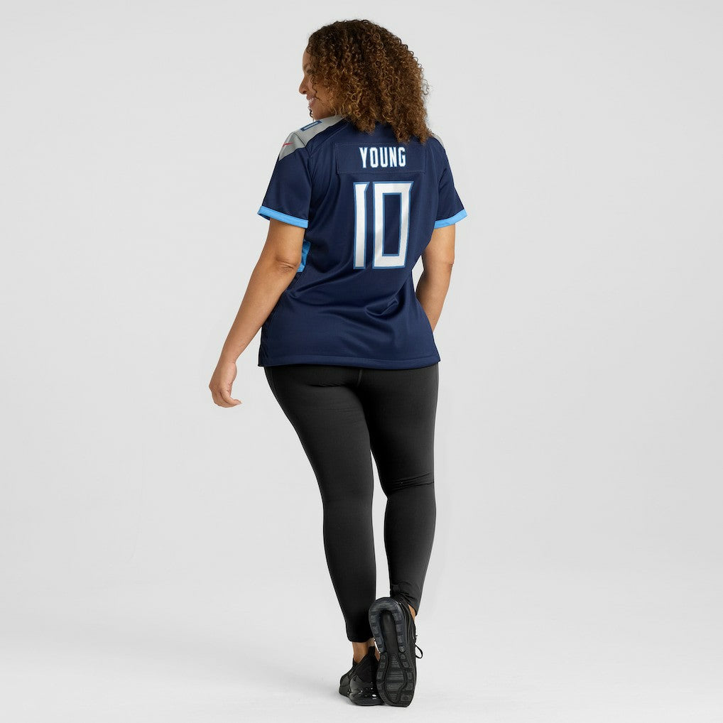 Vince Young  Women's Game Retired Player Jersey - Tennessee Titans
