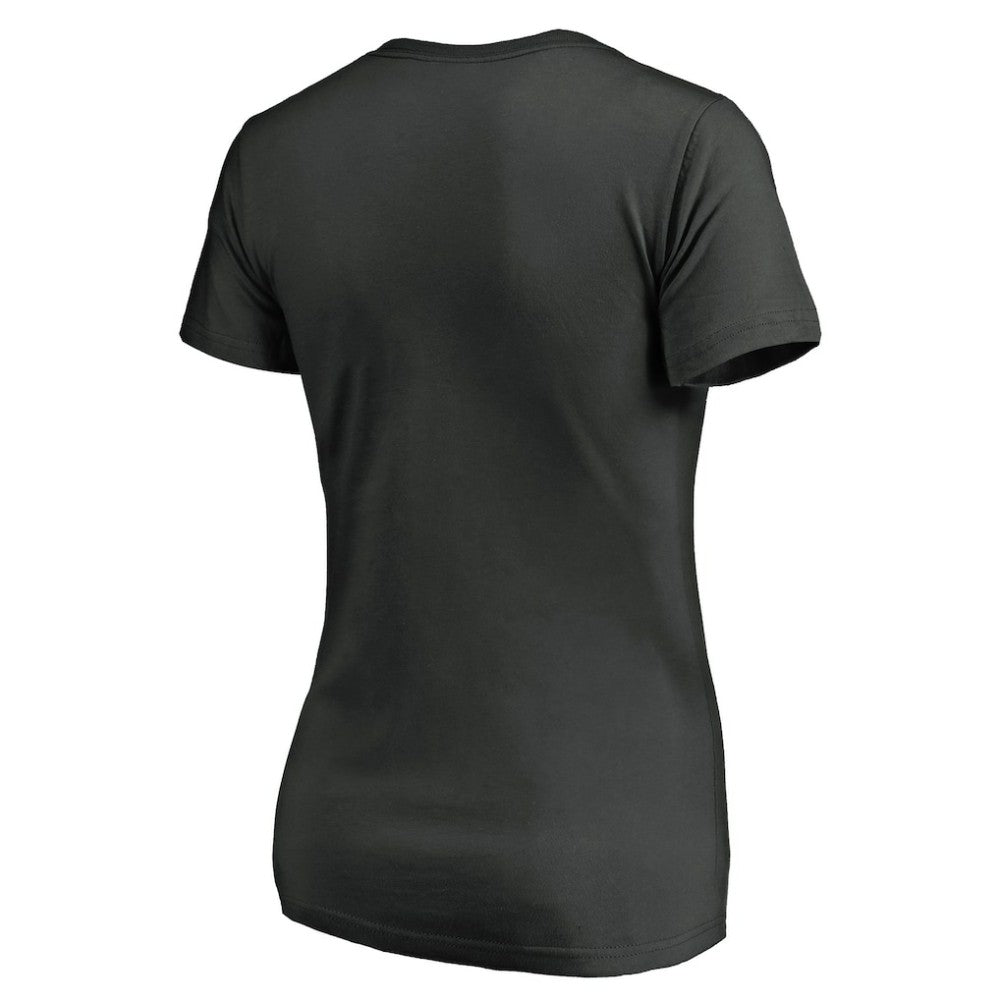 NHL Black Vegas Golden Knights Women's Drop the Puck V-Neck T-Shirt