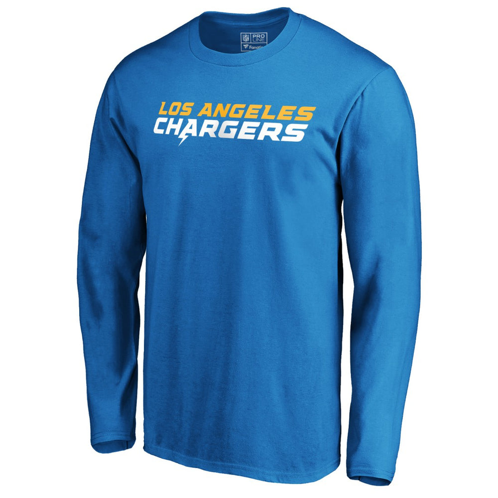 #1 Dad Long Sleeve Team Logo T-Shirt - Los Angeles Chargers