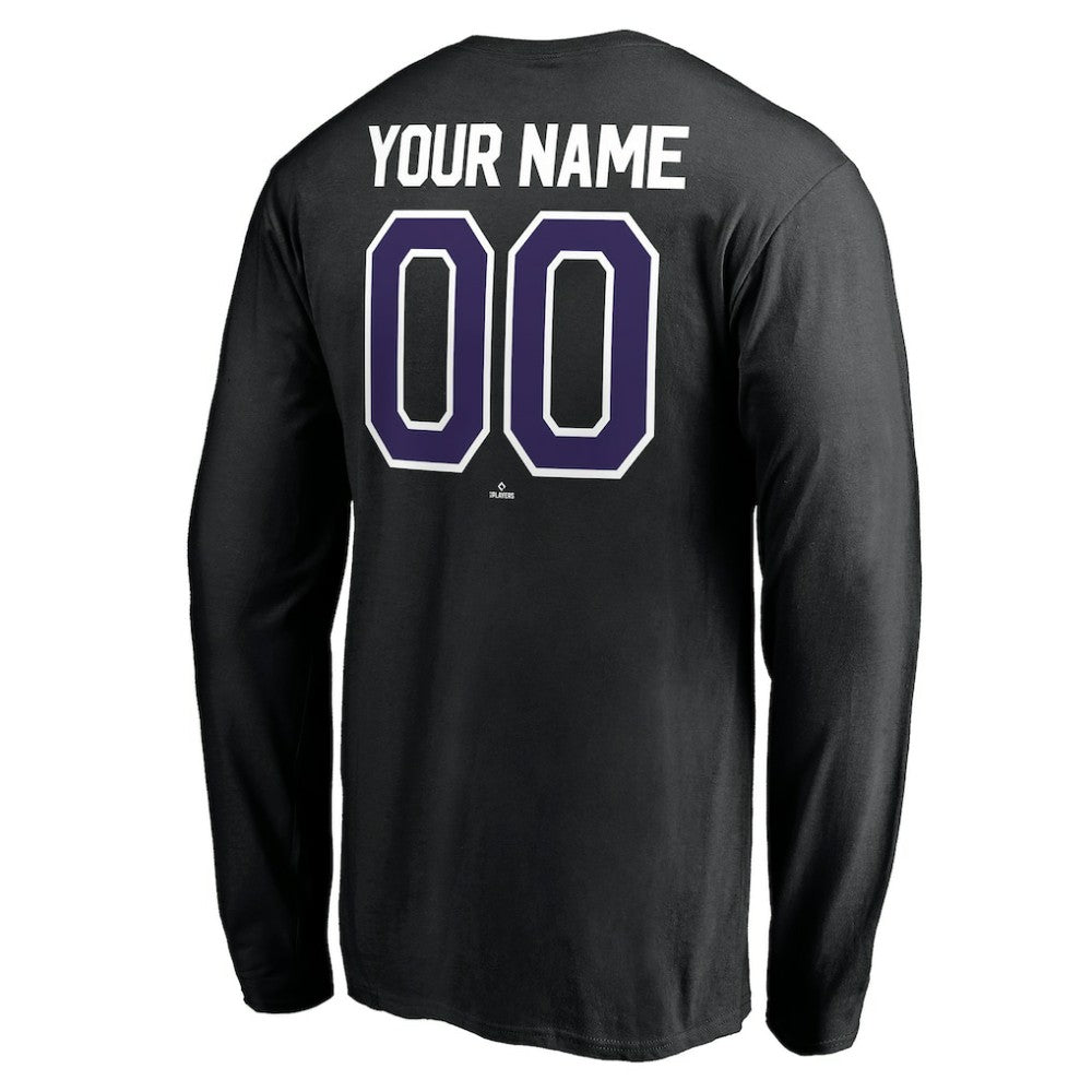 MLB Colorado Rockies Personalized Winning Streak Name & Number Long Sleeve T-Shirt
