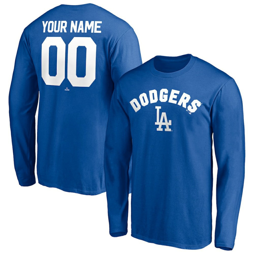 MLB Los Angeles Dodgers Personalized Winning Streak Name & Number Long Sleeve T-Shirt
