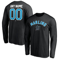 MLB Miami Marlins Personalized Winning Streak Name & Number Long Sleeve T-Shirt