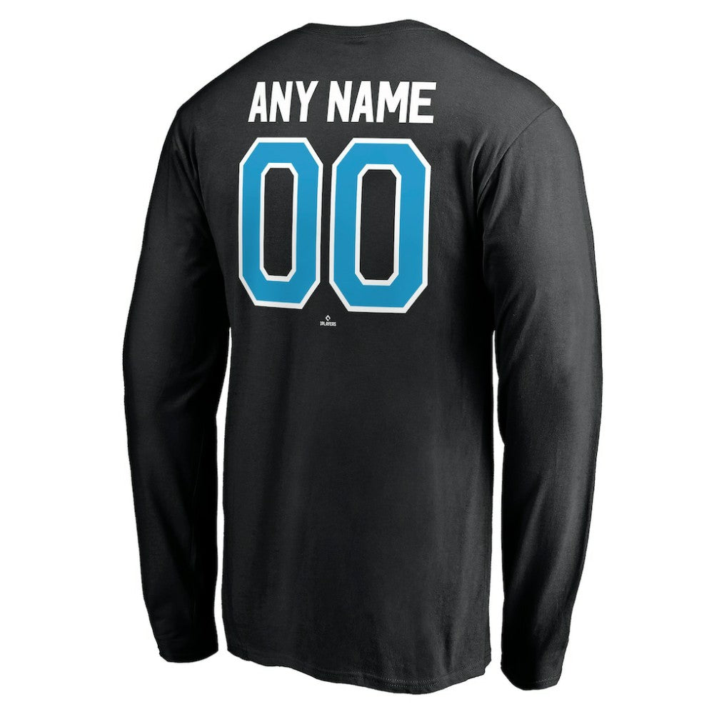 MLB Miami Marlins Personalized Winning Streak Name & Number Long Sleeve T-Shirt