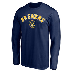 MLB Milwaukee Brewers Personalized Winning Streak Name & Number Long Sleeve T-Shirt
