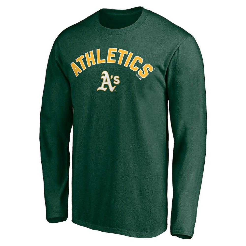 MLB Athletics Personalized Winning Streak Name & Number Long Sleeve T-Shirt