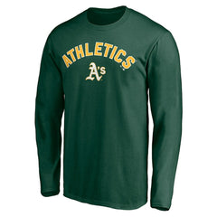 MLB Athletics Personalized Winning Streak Name & Number Long Sleeve T-Shirt