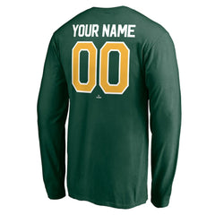 MLB Athletics Personalized Winning Streak Name & Number Long Sleeve T-Shirt