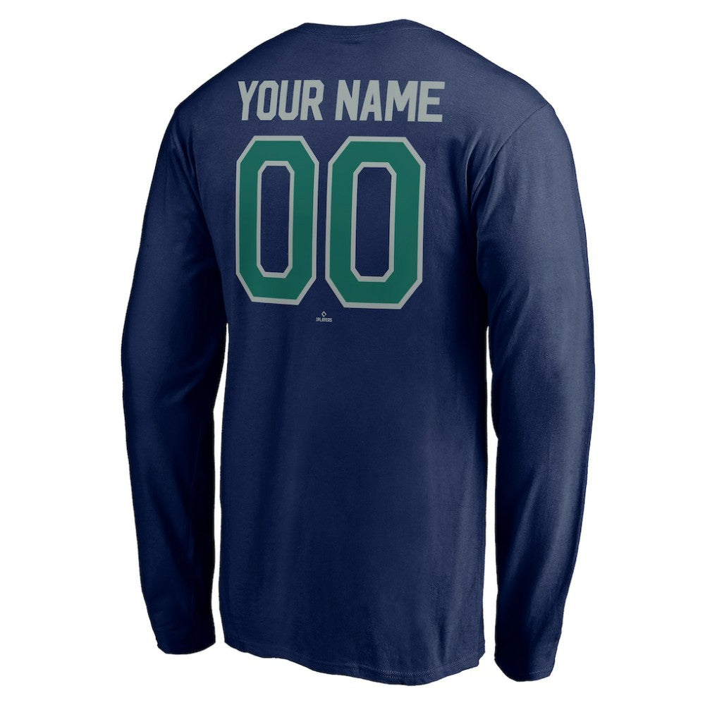 MLB Seattle Mariners Personalized Winning Streak Name & Number Long Sleeve T-Shirt