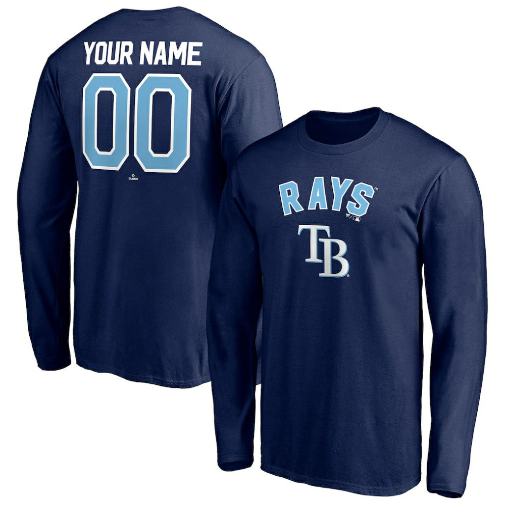 MLB Tampa Bay Rays Personalized Winning Streak Name & Number Long Sleeve T-Shirt