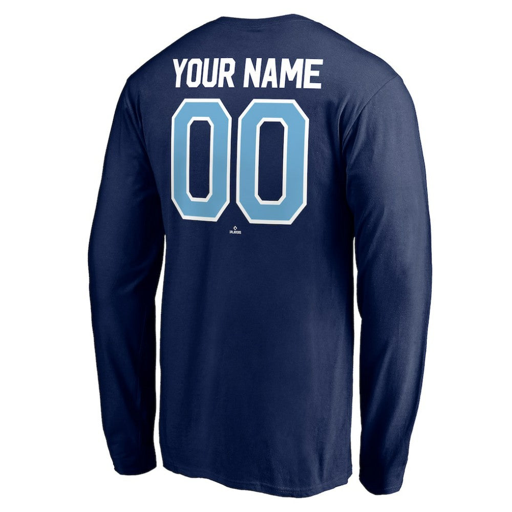 MLB Tampa Bay Rays Personalized Winning Streak Name & Number Long Sleeve T-Shirt
