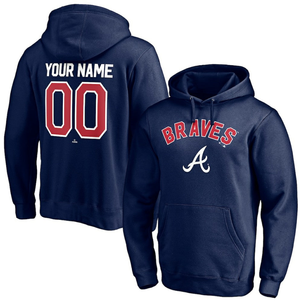 MLB Atlanta Braves Personalized Winning Streak Name & Number Pullover Hoodie