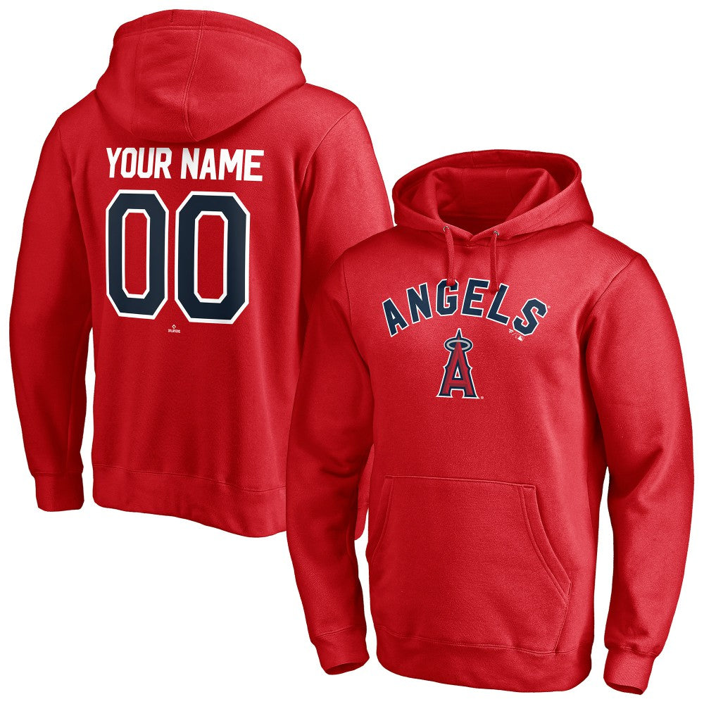 MLB Los Angeles Angels Personalized Winning Streak Name & Number Pullover Hoodie
