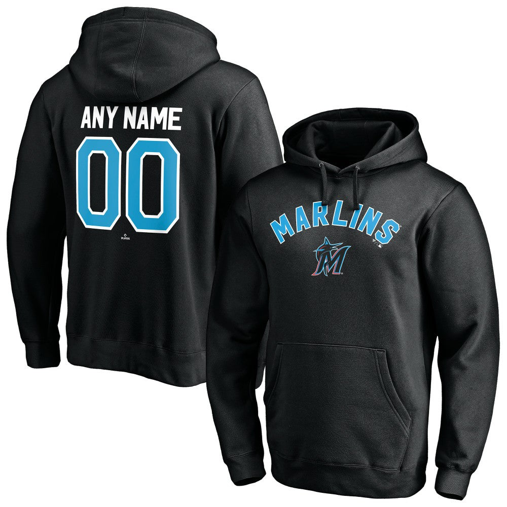 MLB Miami Marlins Personalized Winning Streak Name & Number Pullover Hoodie