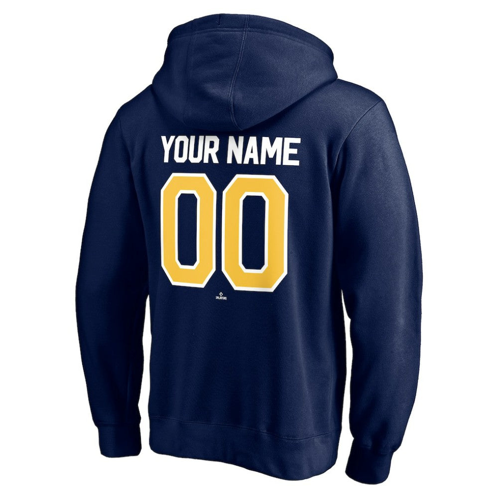 MLB Milwaukee Brewers Personalized Winning Streak Name & Number Pullover Hoodie