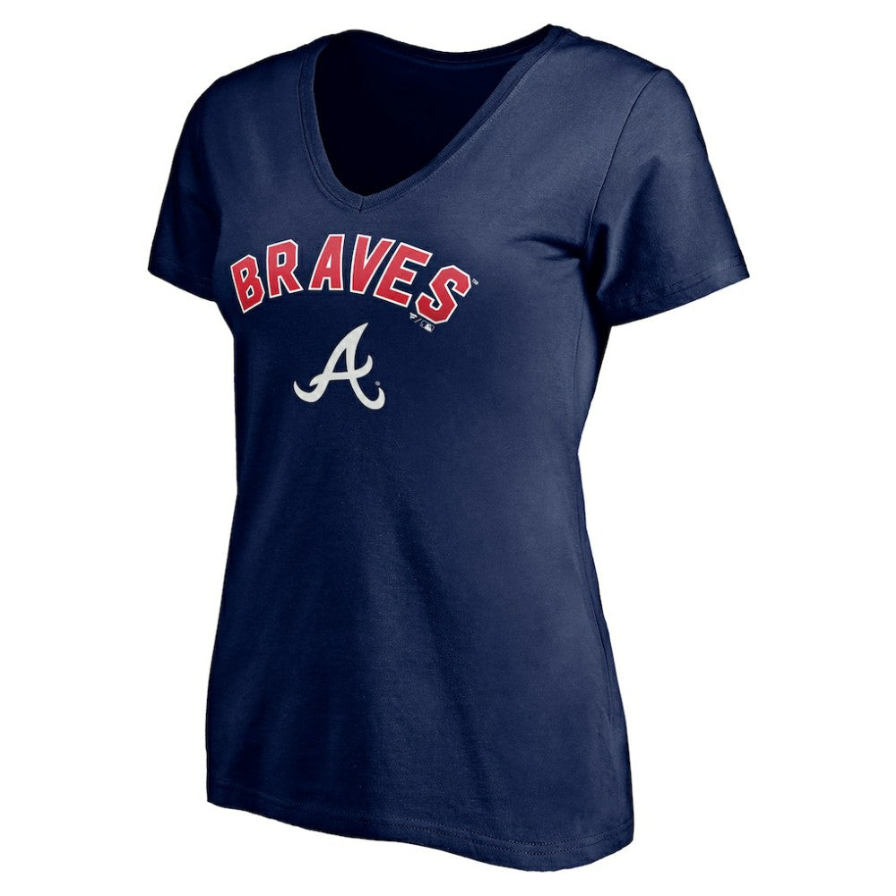 MLB Atlanta Braves Women's Personalized Winning Streak Name & Number V-Neck T-Shirt