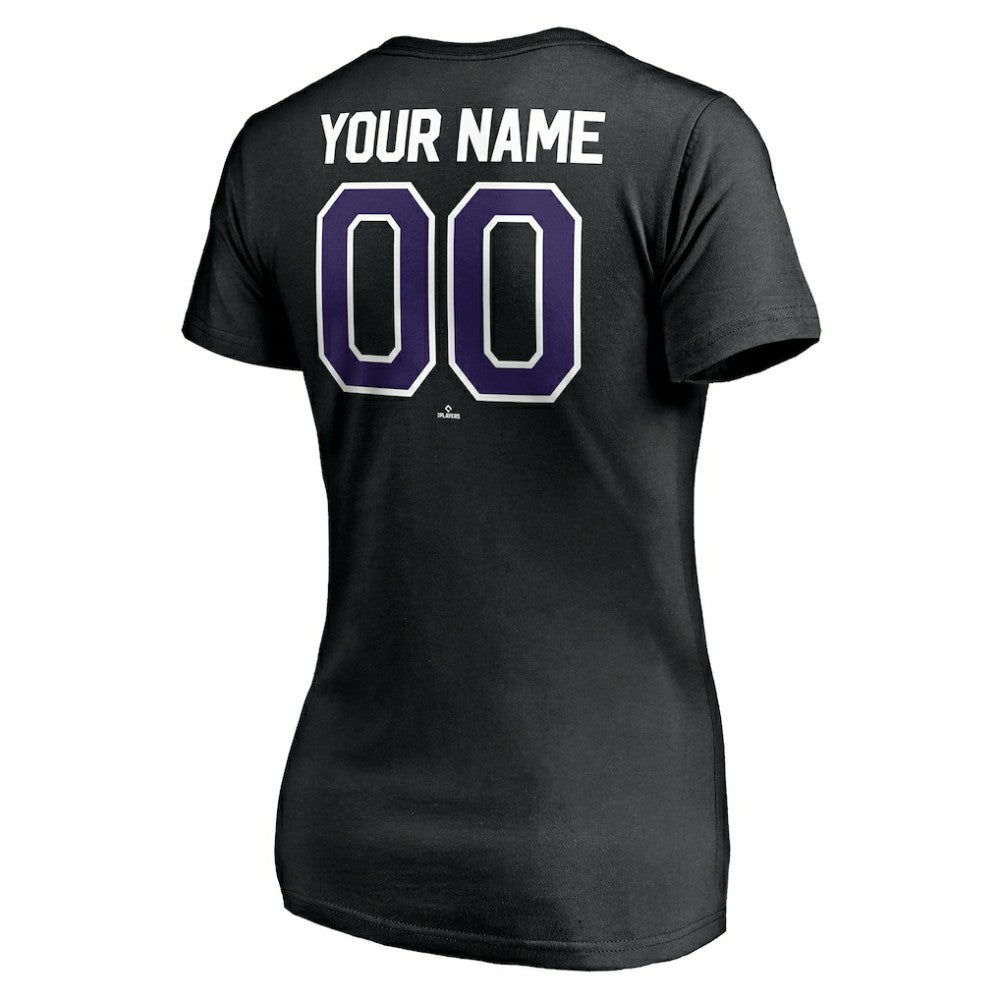 MLB Colorado Rockies Women's Personalized Winning Streak Name & Number V-Neck T-Shirt
