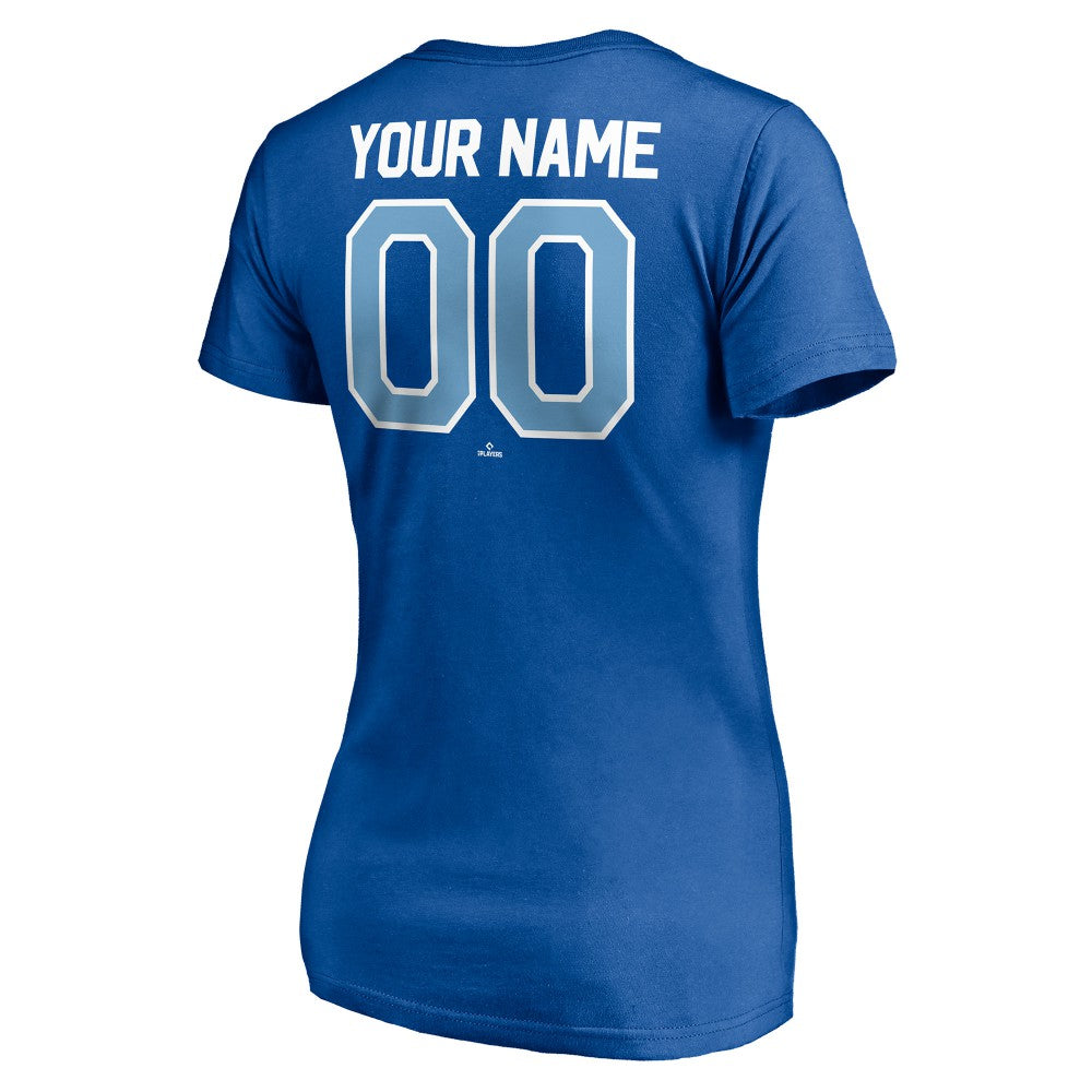 MLB Kansas City Royals Women's Personalized Winning Streak Name & Number V-Neck T-Shirt