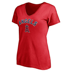 MLB Los Angeles Angels Women's Personalized Winning Streak Name & Number V-Neck T-Shirt