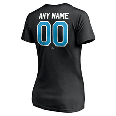 MLB Miami Marlins Women's Personalized Winning Streak Name & Number V-Neck T-Shirt