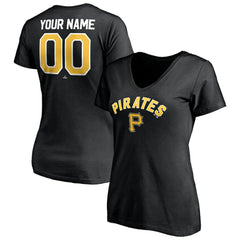 MLB Pittsburgh Pirates Women's Personalized Winning Streak Name & Number V-Neck T-Shirt