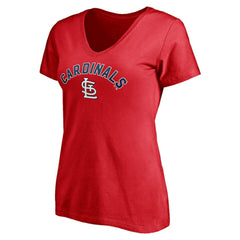 MLB St. Louis Cardinals Women's Personalized Winning Streak Name & Number V-Neck T-Shirt